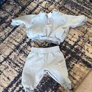 Nike Light Gray Baby Tracksuit Set